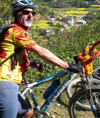 Piero Tassinari Cycling on the  tour with redspokes